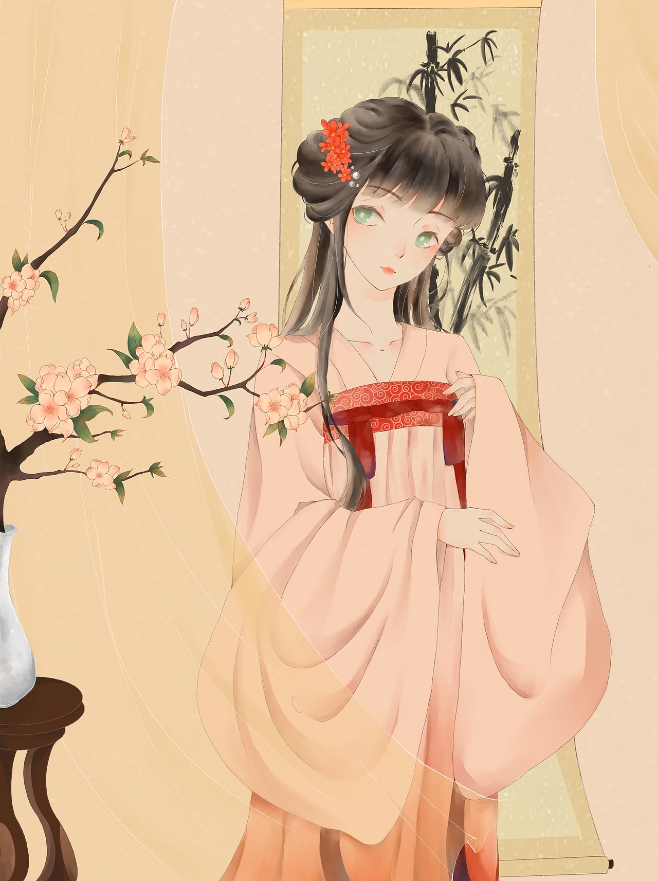 古风小姐姐（图ZMjE1NDkzNTg0） - 创作习作 - 站酷设计师不爱学习的小婉原创素材 - 站酷ZCOOL