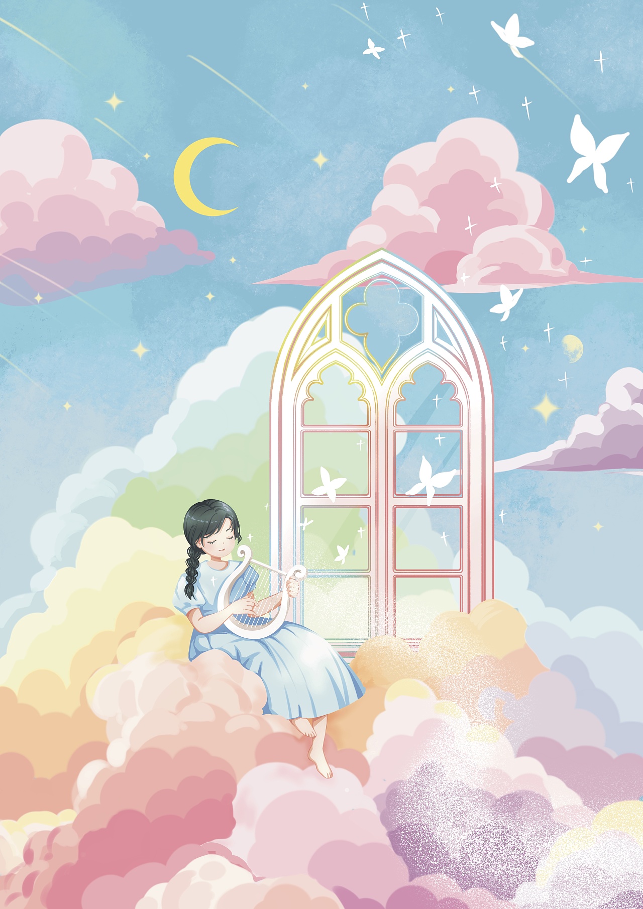 彩云|插画|艺术插画|森博文化有限公司 - 原创作品 - 站酷 (zcool)