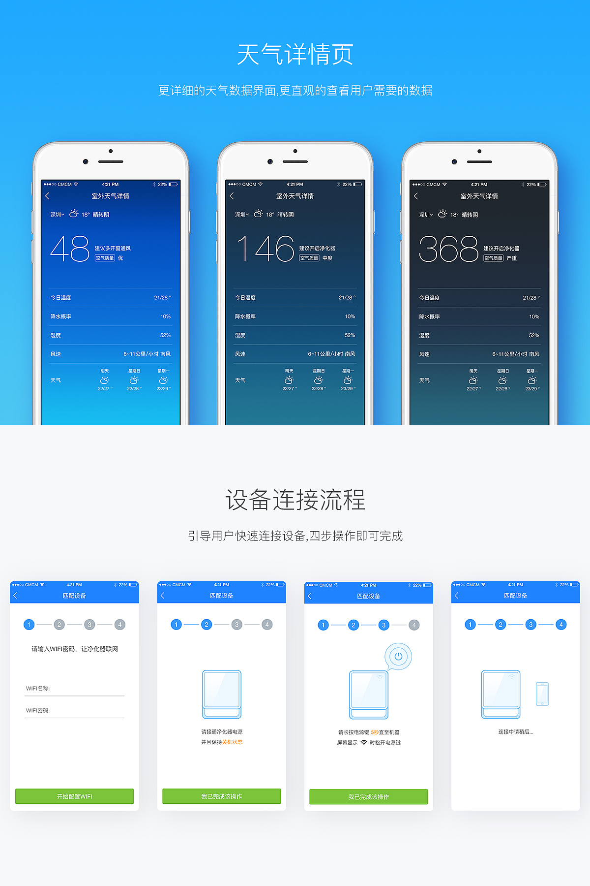豹米空气净化大师 APP GUI界面设计（图ZNDgzOTE2ODg=） - APP界面 - 站酷设计师zetaplus原创素材 - 站酷ZCOOL