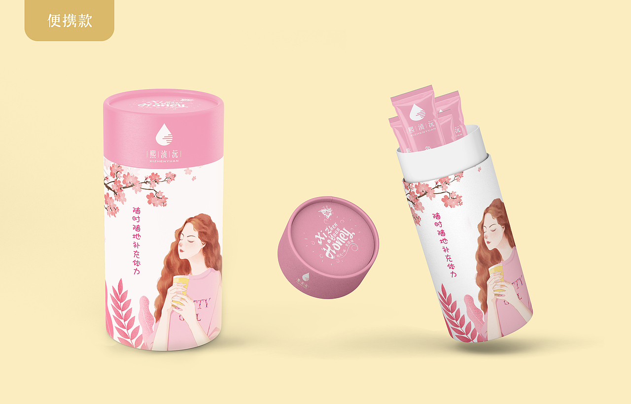 蜂蜜系列插画包装（图ZMTgyNTUzODc2） - 商业插画 - 站酷设计师力王设计原创素材 - 站酷ZCOOL