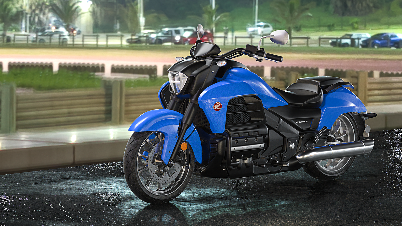 摩托车渲染_《Honda_Valkyrie_GL1800C_2015》
