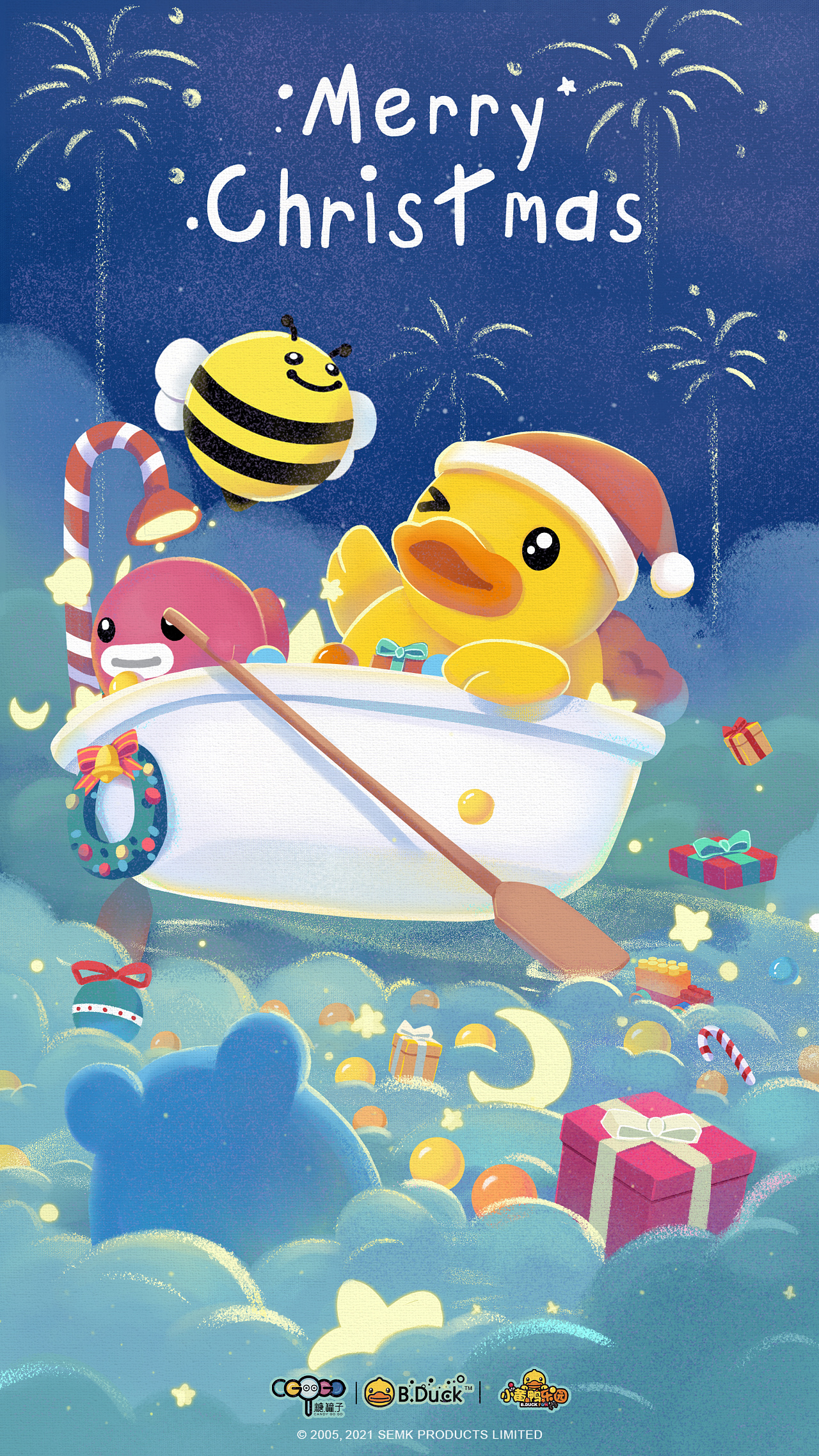 duck小黄鸭节日插画|插画|商业插画|time的移动城堡 - 原创作品