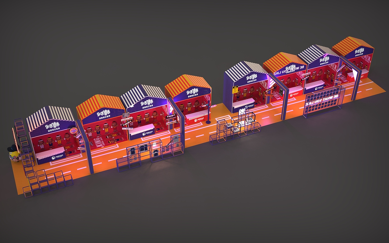 潮酷集市美陈（图ZMTU4OTQzNDQ0） - 场景 - 站酷设计师火烧本能寺原创素材 - 站酷ZCOOL