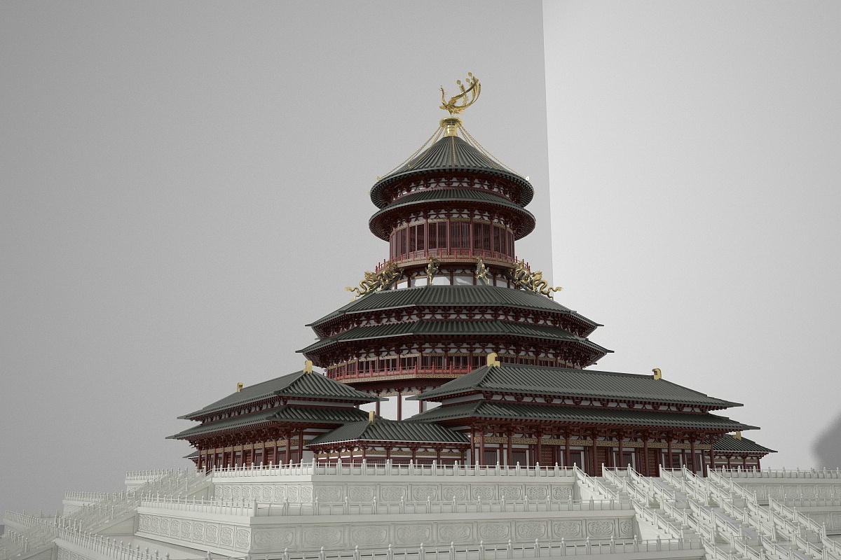 万象神宫三维建模复原