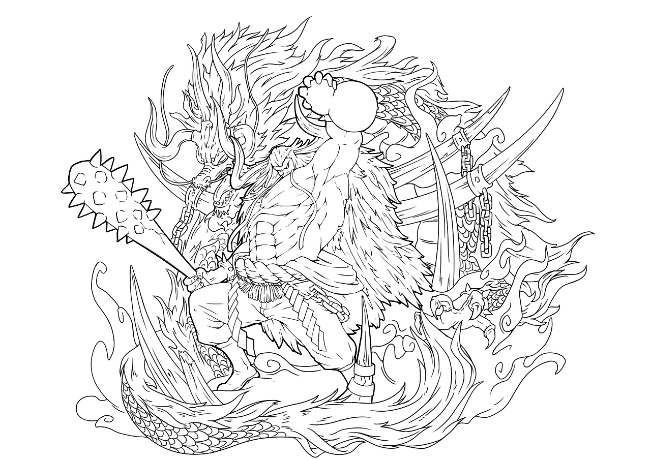 百兽凯多（图ZMTk4MjY3NjA0） - 单幅漫画 - 站酷设计师sulivan原创素材 - 站酷ZCOOL
