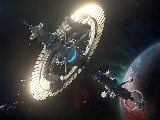 太空站設(shè)計(jì)（個(gè)人主頁(yè)-ZNDQ5NDc5MTY=） - 概念設(shè)定 - 站酷設(shè)計(jì)師旺有貓病原創(chuàng)素材 - 站酷ZCOOL