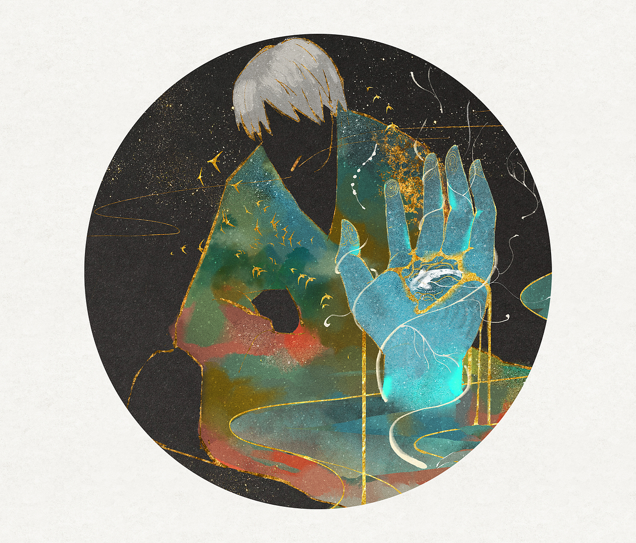 虫师同人（图ZMTgzMjY5MzMy） - 艺术插画 - 站酷设计师三金阿布原创素材 - 站酷ZCOOL