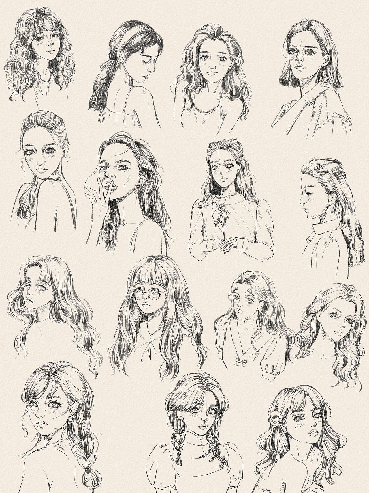 练习线稿（图ZMjE3OTA3MzM2） - 创作习作 - 站酷设计师牧吉岛原创素材 - 站酷ZCOOL