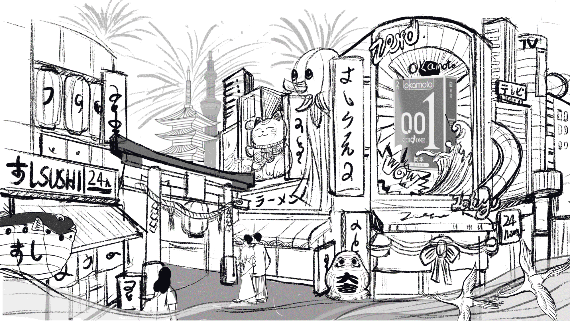 Illustration for 冈本 & Other Works（图ZMjIyNDIyMjgw） - 运营设计 - 站酷设计师倩JadeZhang原创素材 - 站酷ZCOOL
