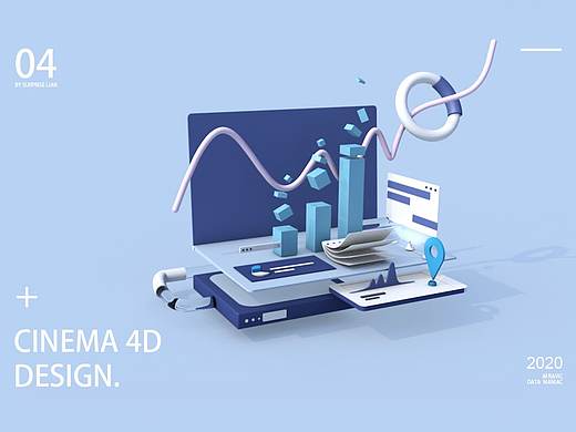 C4D—数据狂想小场景