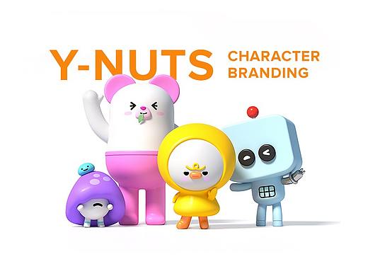 Y-nuts Friends 韩国IP形象临摹