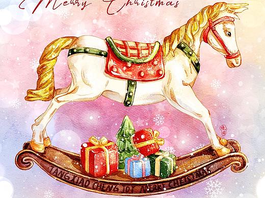 梦幻圣诞插画合集