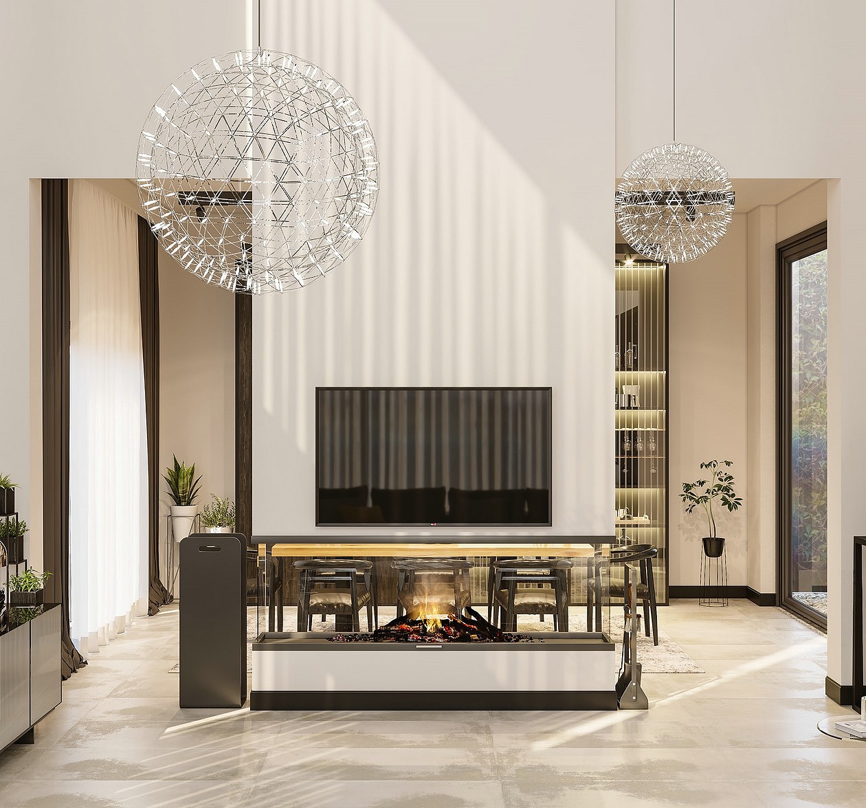 450㎡现代风格的黑白色调