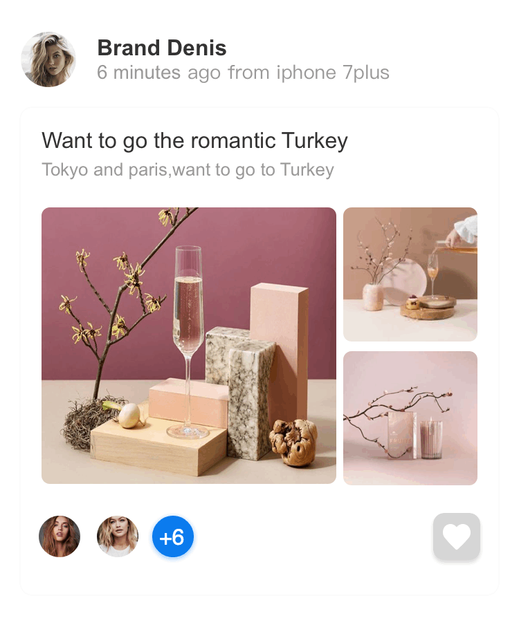 卡片关注小动画