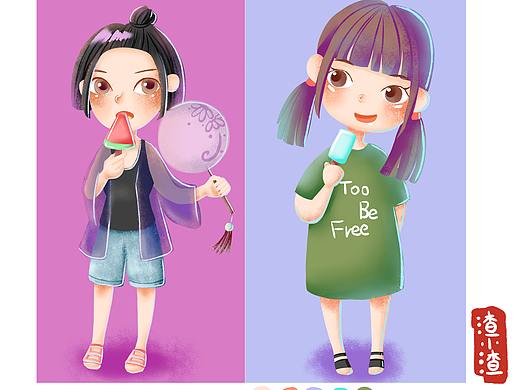 点奥课堂第八期学员作品（人物）（个人主页-ZMzEyMjU5NzI=） - 创作习作 - 站酷设计师嗨涂研习社原创素材 - 站酷ZCOOL