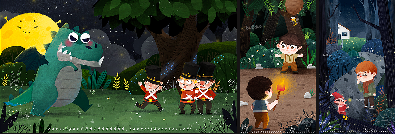 2019年插画总结（图ZMTkwNzM5Njk2） - 儿童插画 - 站酷设计师剁先生原创素材 - 站酷ZCOOL