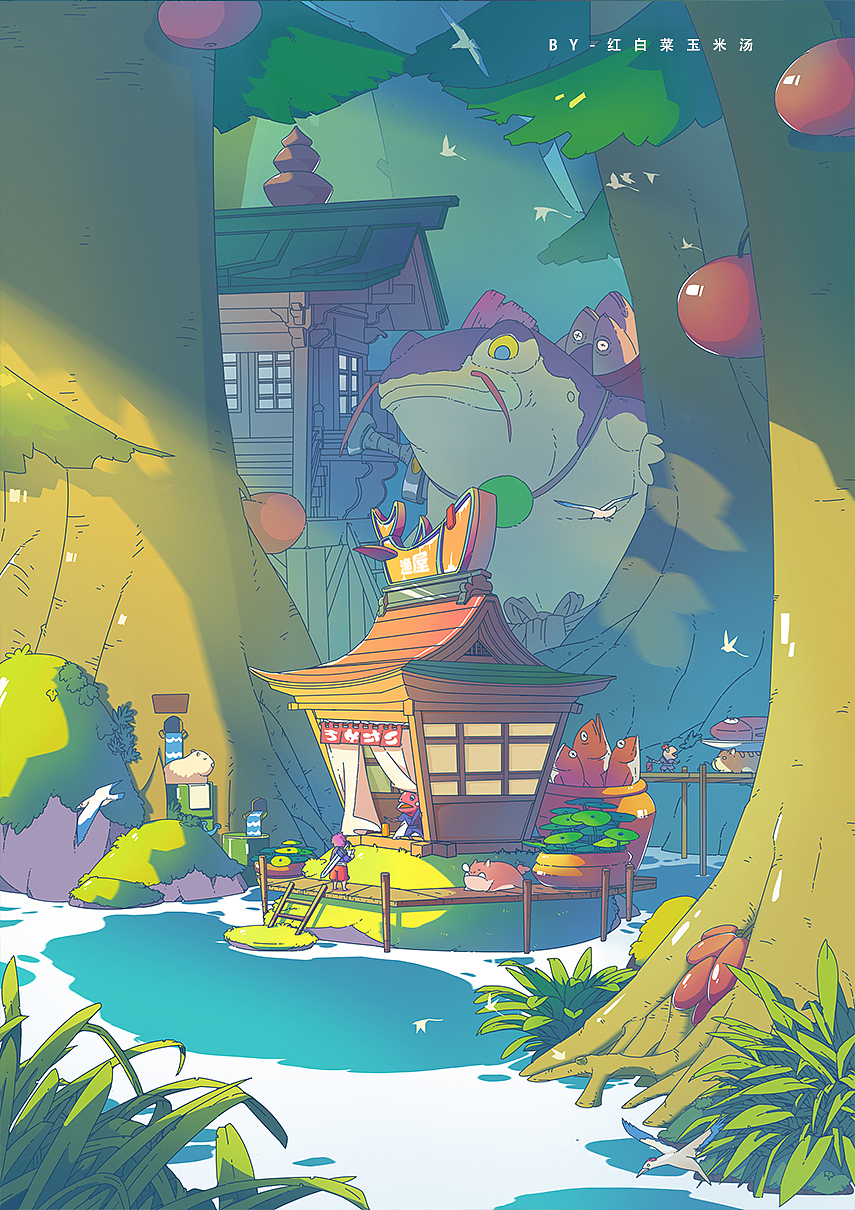 游商（图ZMjMyNjk2NDM2） - 概念设定 - 站酷设计师红白菜玉米汤原创素材 - 站酷ZCOOL