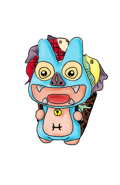 纯手绘12星座瓦猫创意设计