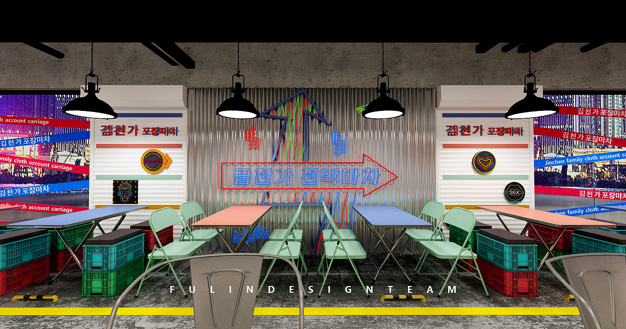 韩式大排档（图ZMjU4ODc5MzAw） - 商业空间设计 - 站酷设计师FL空间设计原创素材 - 站酷ZCOOL