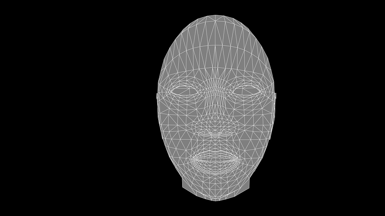 maya头部建模三视图