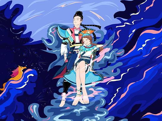 淘宝人生x西方名画 虚拟时装设计-你是星河亦是霞彩