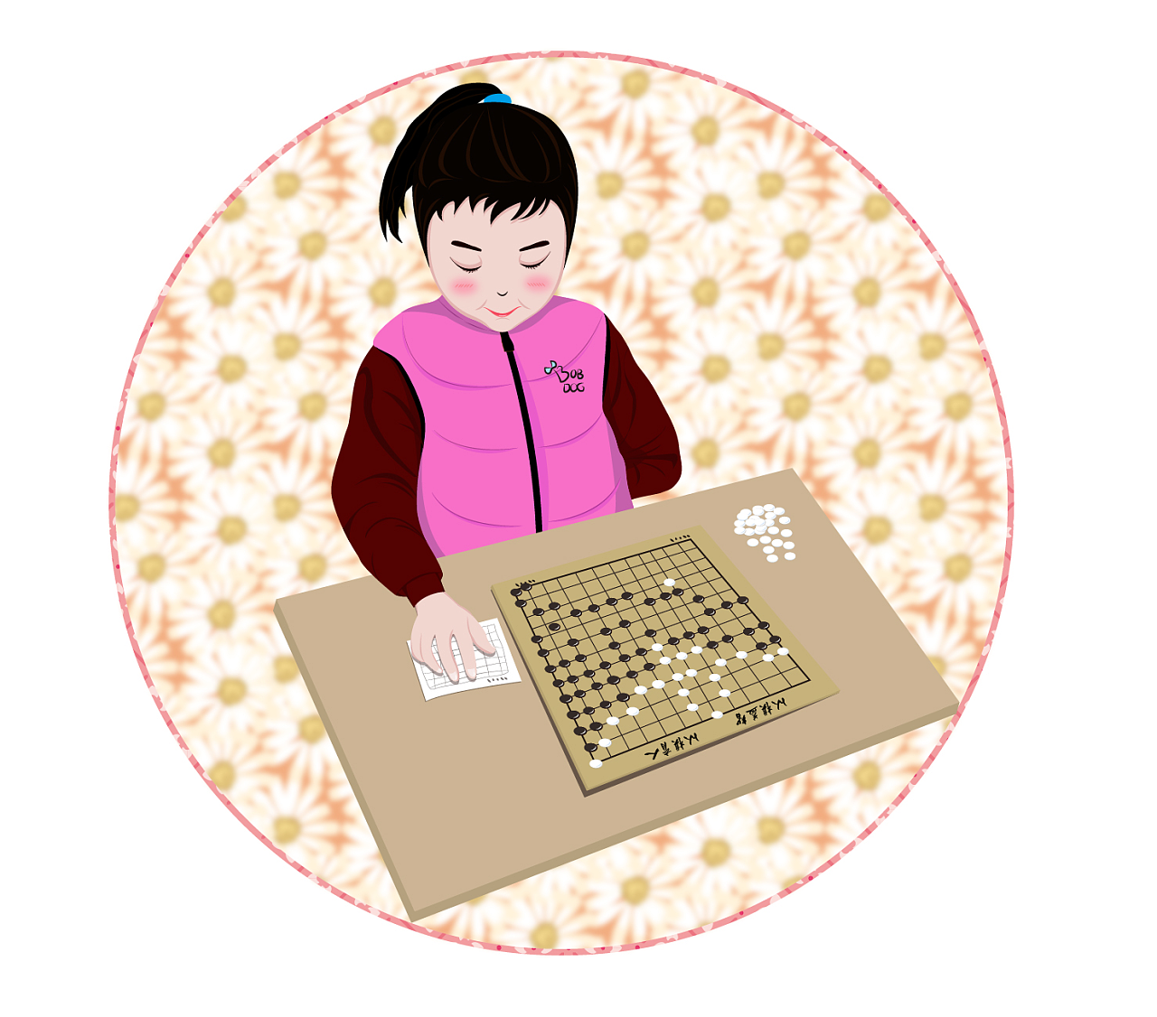 我家外神女围棋比赛时候