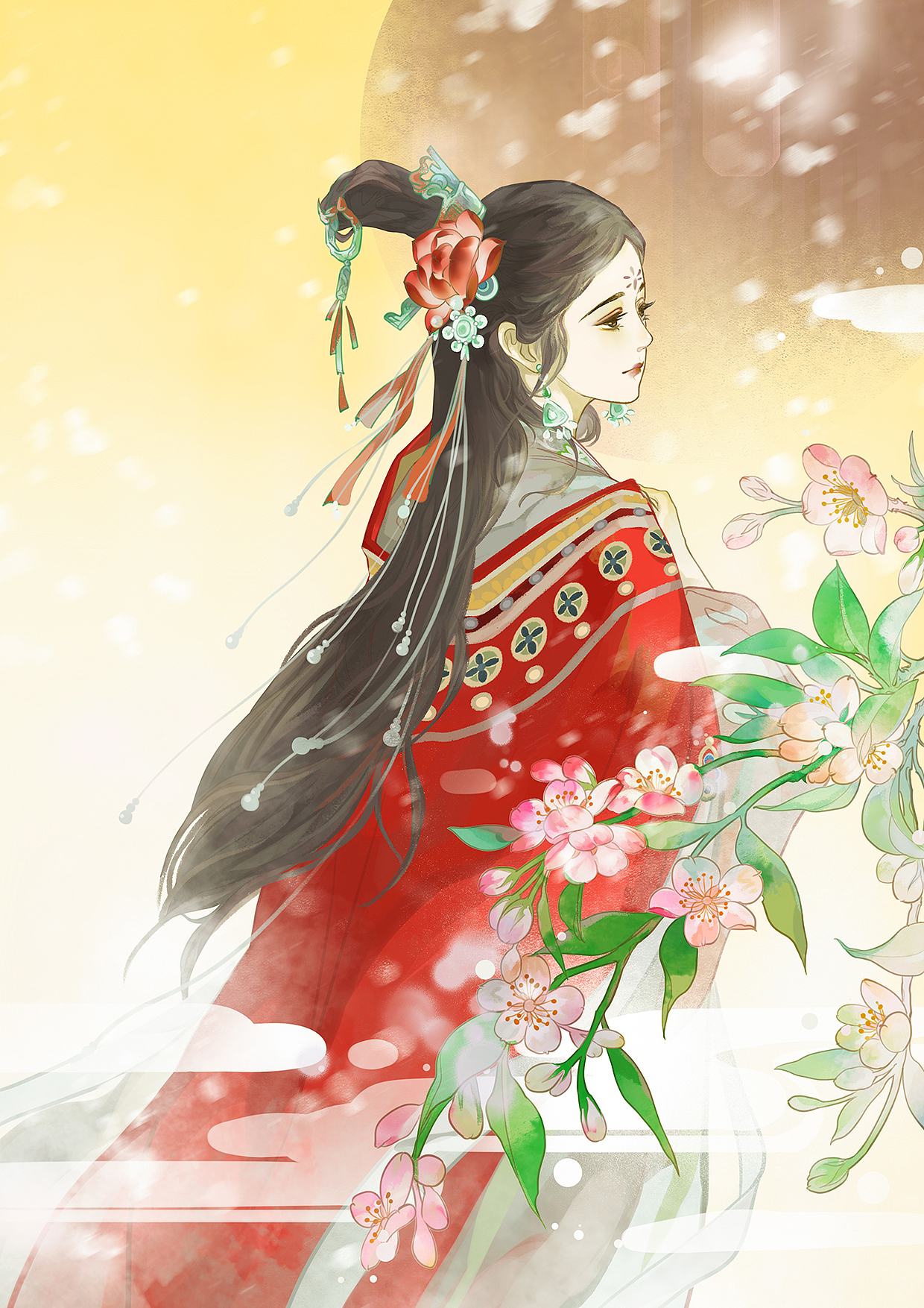 2020年仕女系列（图ZMjUyNDk5MDg4） - 商业插画 - 站酷设计师寂山有饮原创素材 - 站酷ZCOOL