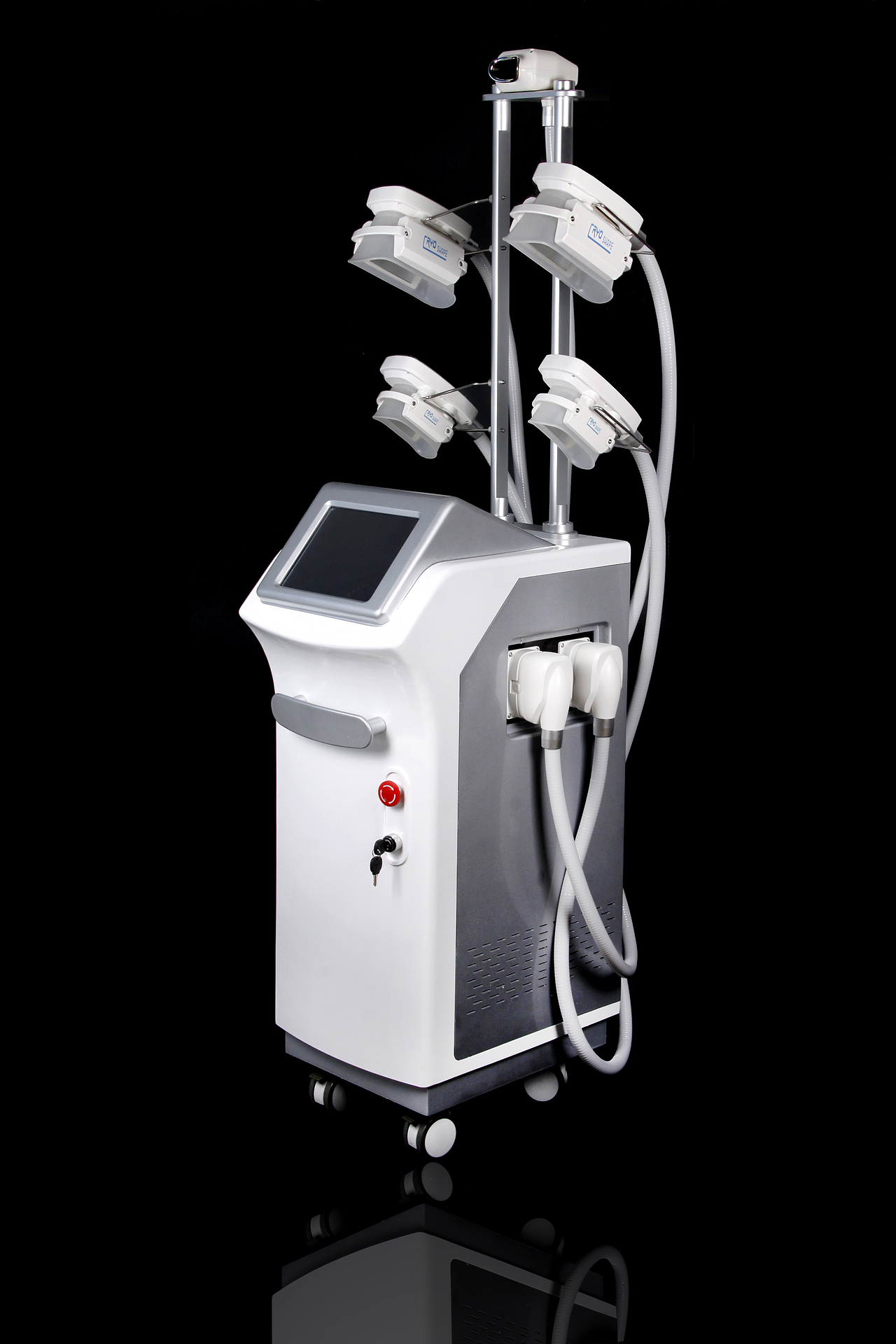 医疗美容仪器设计四头冷冻溶脂仪三