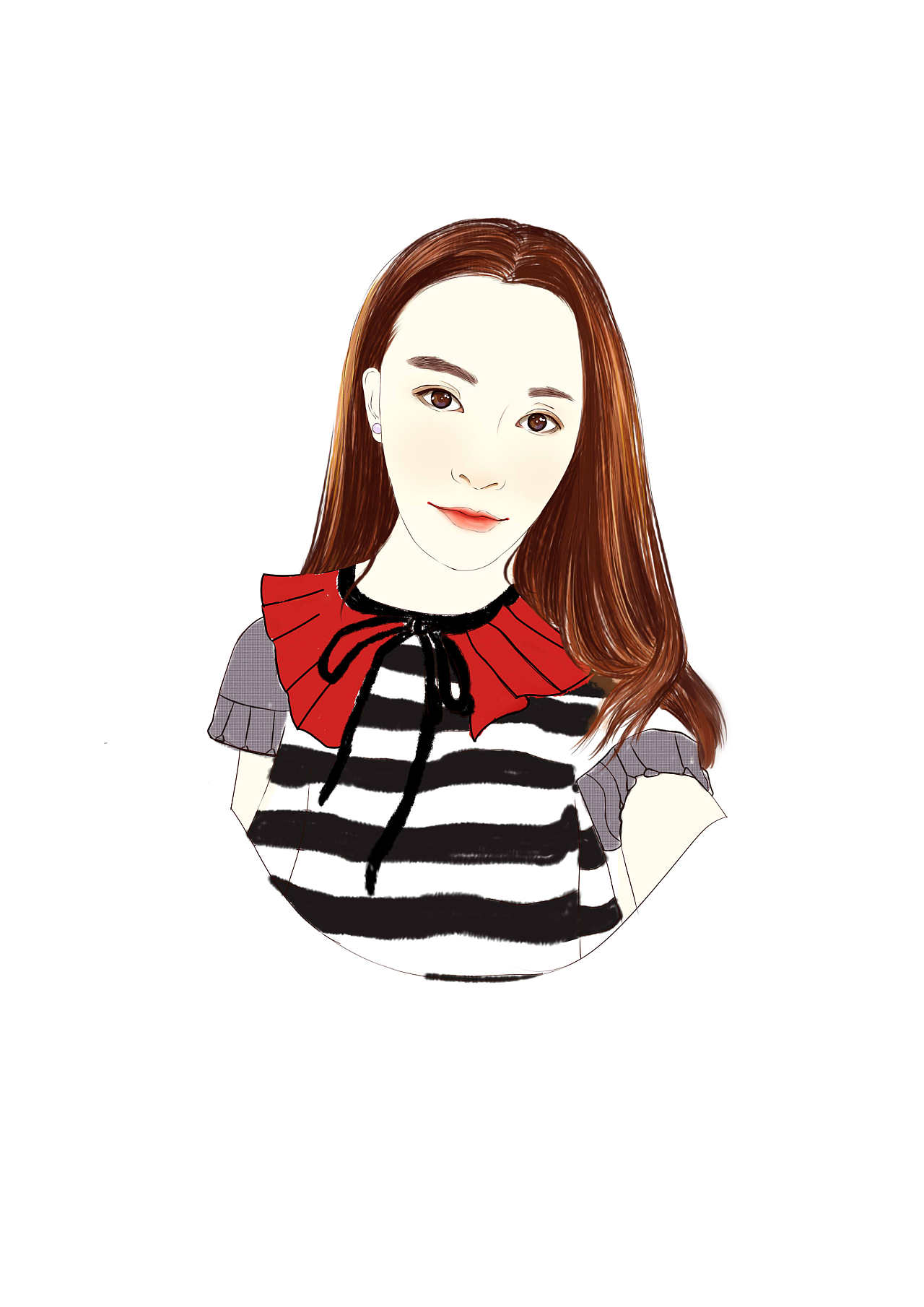 手绘头像人物肖像画像照片临摹