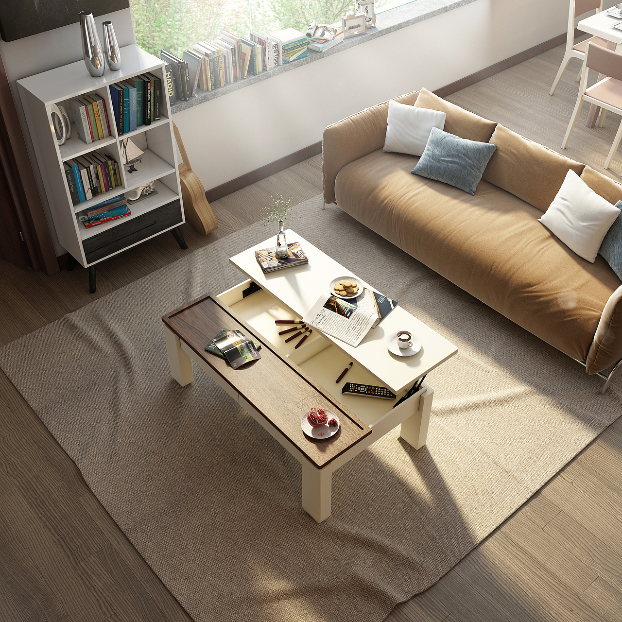 《春意Ⅰ》——春季主题系列作品第一季之别墅客厅,现代家具设计,茶几