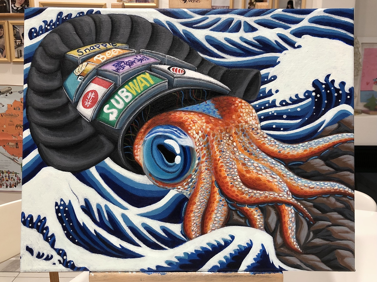 “再造之物”系列三《割裂》（图ZMzE5NzkzMzI0） - 艺术插画 - 站酷设计师陈臻_原创素材 - 站酷ZCOOL