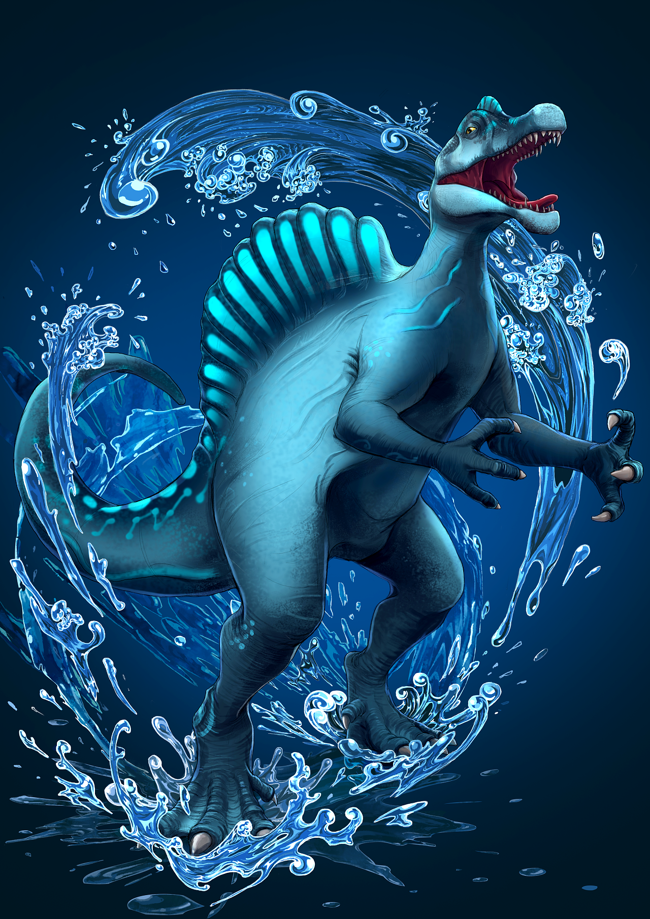 棘背龙|插画|游戏原画|无尤sara - 原创作品 - 站酷 (zcool)