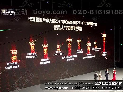 3D微信投票-年会互动节目创意投票科技感微信扫码投票活动创意活动投票跳跃互动tioyo