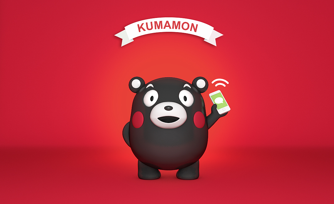 c4d熊本熊建模渲染|三维|人物/生物|文艺青年ricky