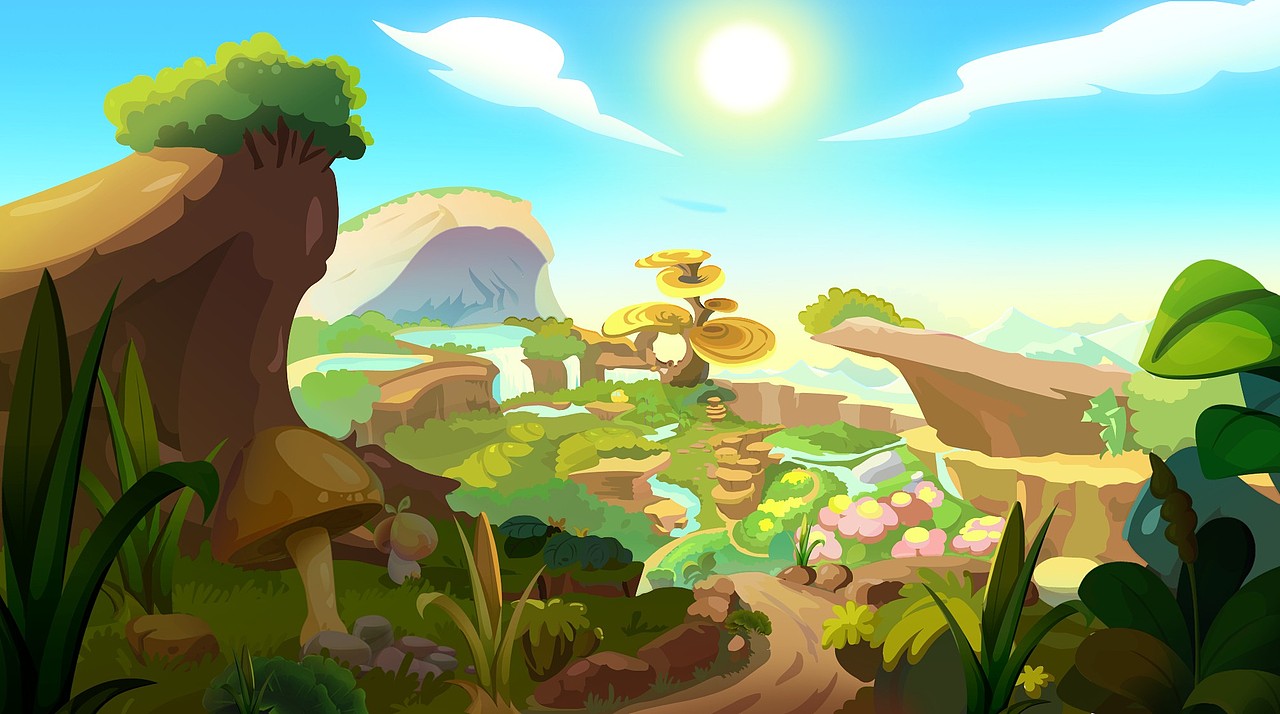 2010年在南昌一家动画公司做的二维场景作品