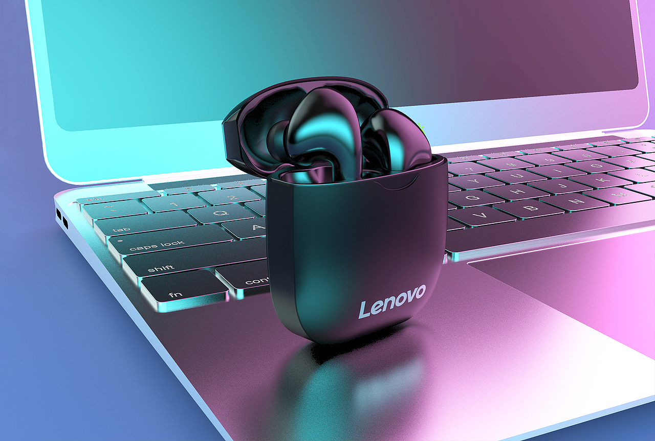 蓝牙耳机渲染图