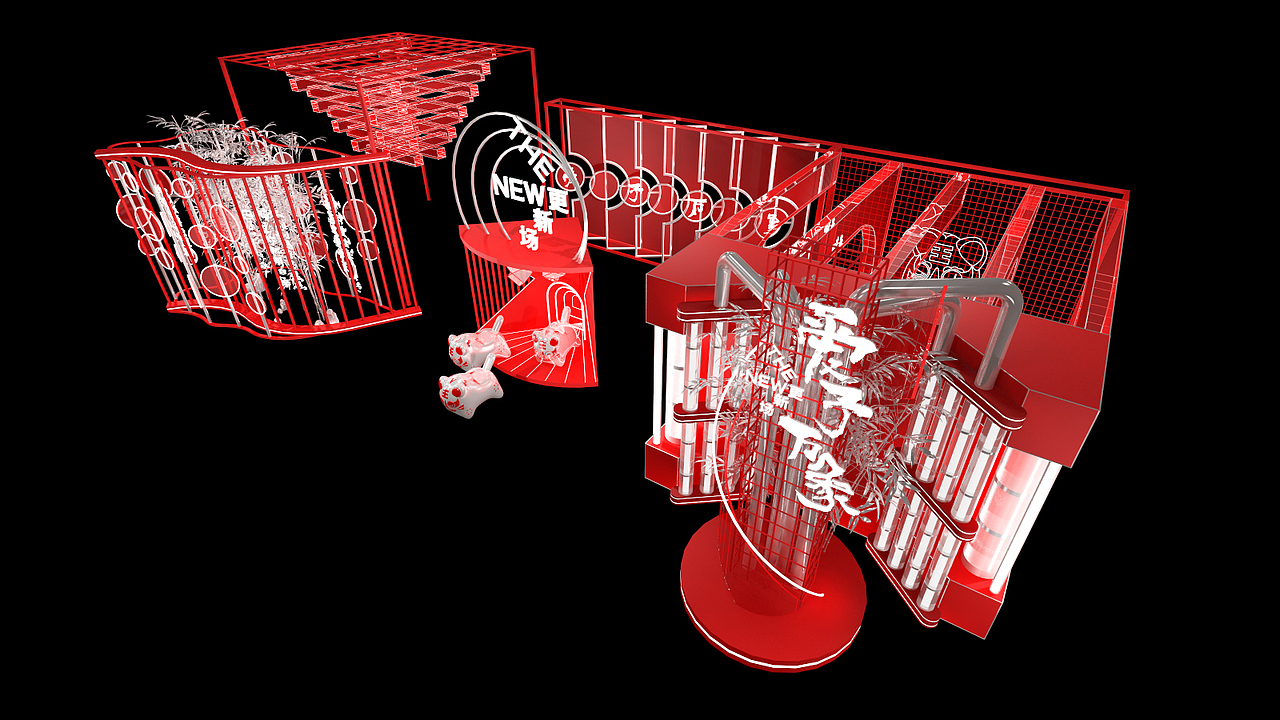 新年美陈（图ZMjc2ODg2MDg0） - 其他三维 - 站酷设计师syLIN0810原创素材 - 站酷ZCOOL