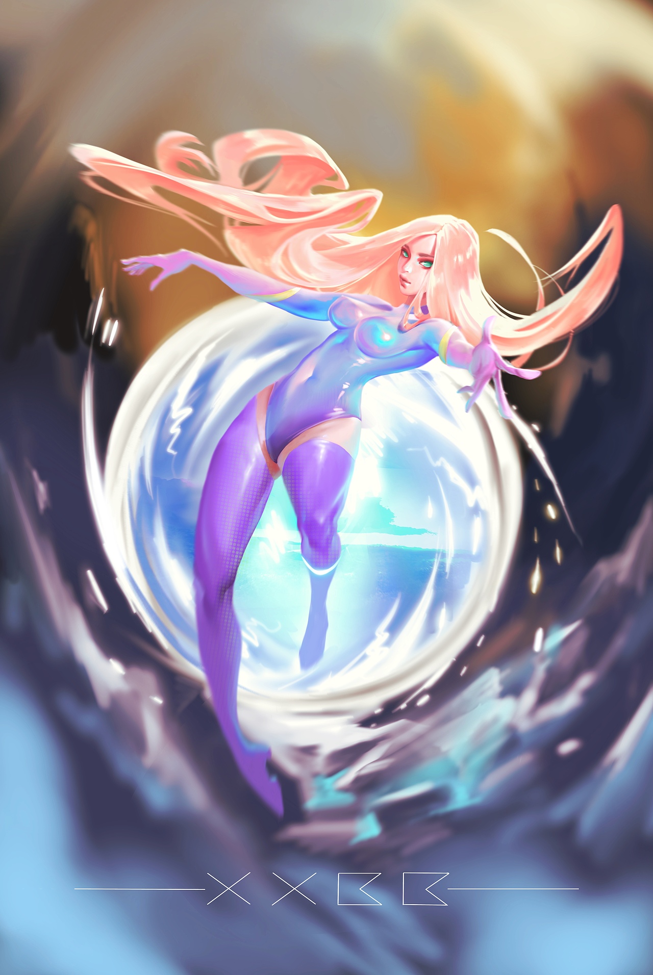 未来……女超人?|插画|游戏原画|狠毒山炮_原创作品-站酷zcool