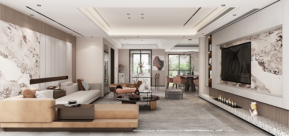 怡和北苑壹号湖畔装修,花园洋房户型,天古设计师毛锐