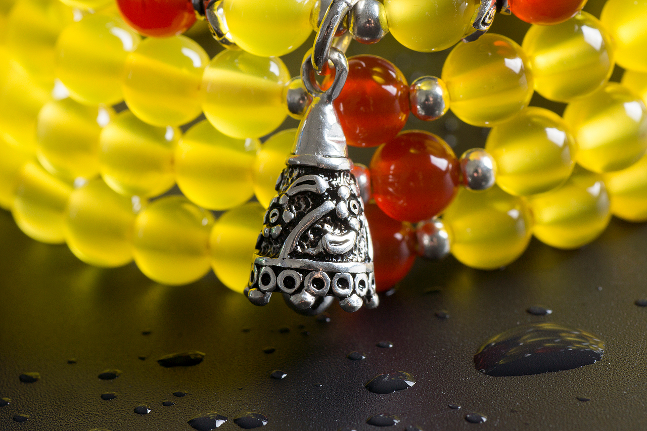 黄玛瑙108禅钟佛珠手串 珠宝拍摄 静物摄影 淘宝产品拍摄