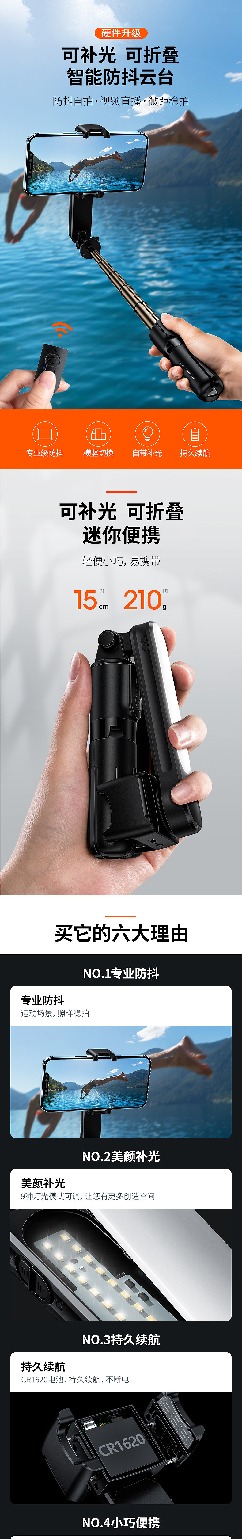 车载无线充/单轴云台/详情