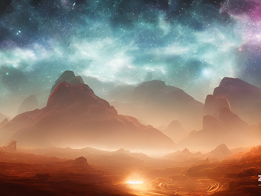 #AI创作实验室#银河山脉