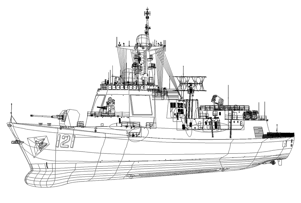 中国海军 052d型导弹驱逐舰_又一个翔子-站酷zcool