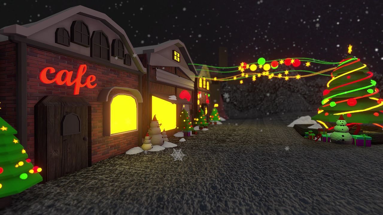 圣诞小镇的一角（图ZMjM3MjYyMzI0） - 其他三维 - 站酷设计师Pex叶巴适原创素材 - 站酷ZCOOL