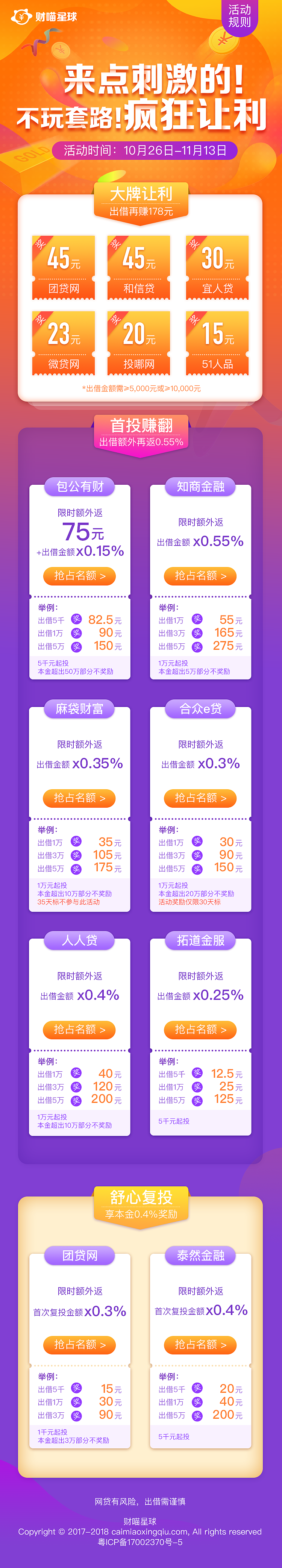 金融类活动专题