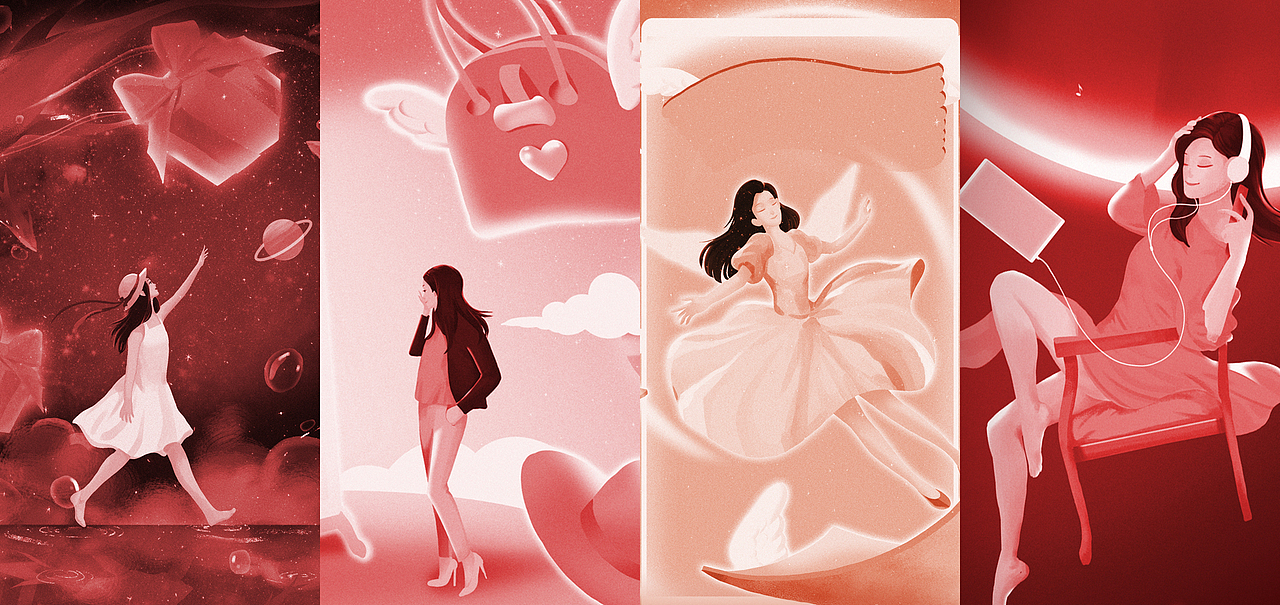 《坠·星》插画海报