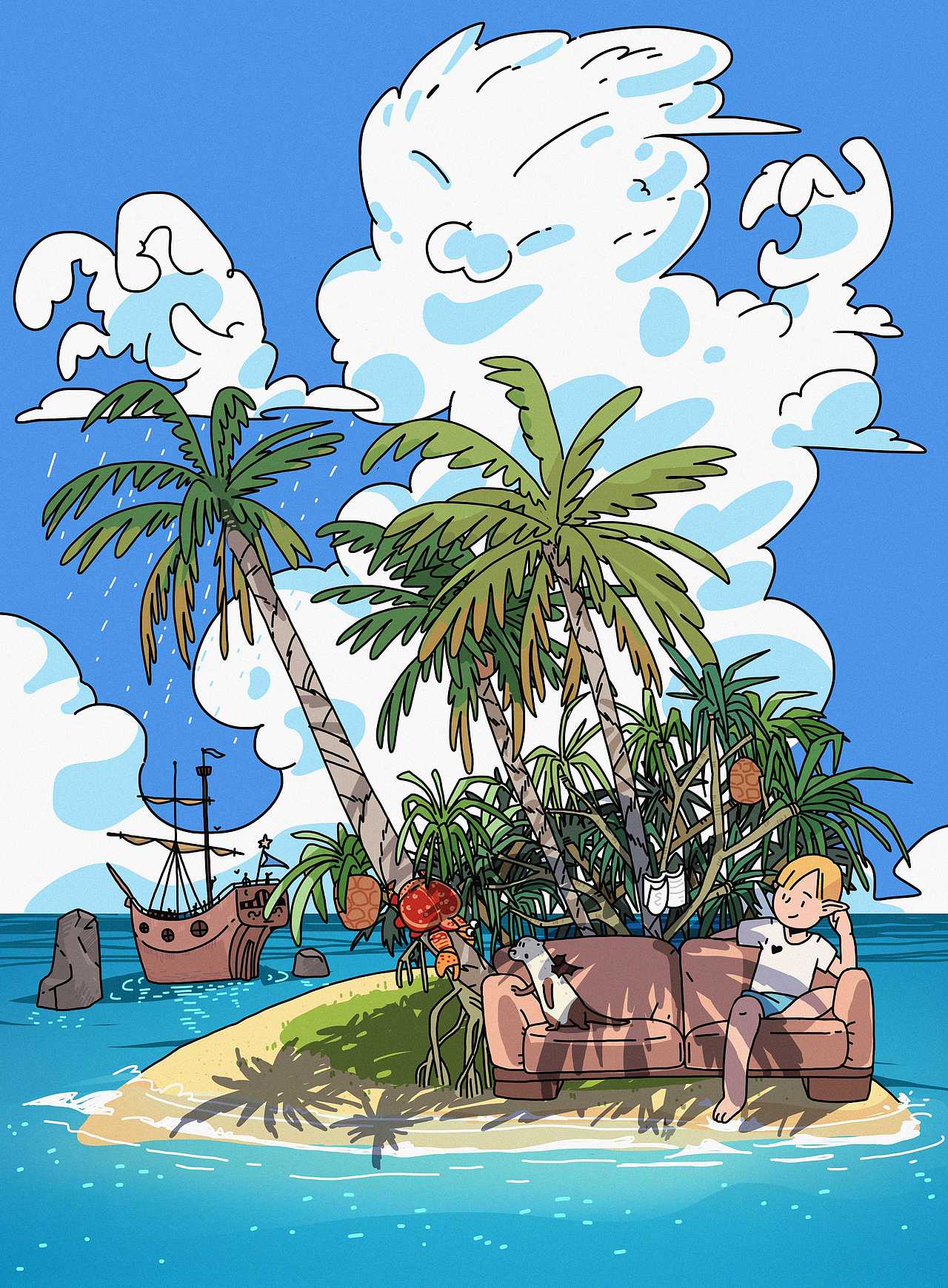 橡树先生2019年终总结（图ZMTkxNTc5MDgw） - 商业插画 - 站酷设计师橡树先生原创素材 - 站酷ZCOOL