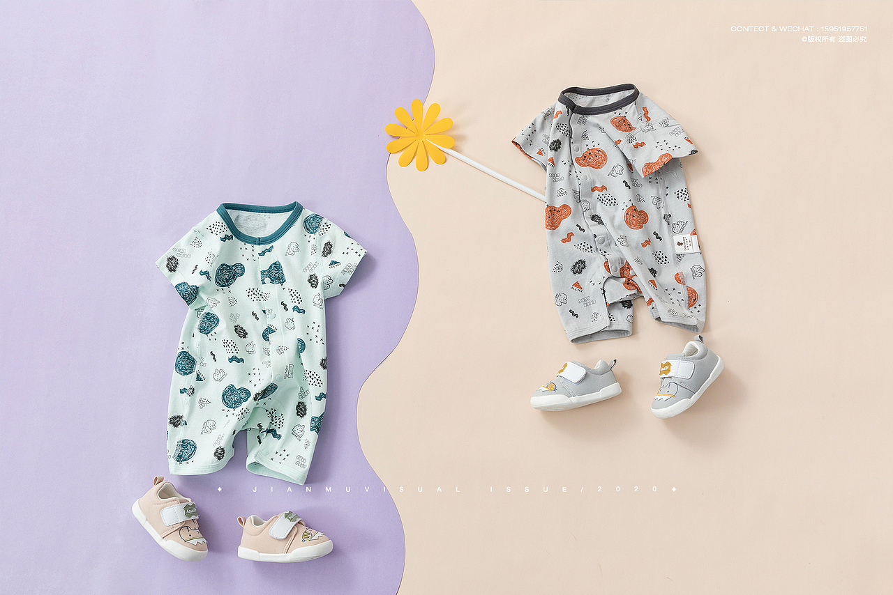 Babylove婴儿服饰 ✖ 儿童爬爬服静物拍摄 创意摄影（图ZMjAxNzgxMzY4） - 产品摄影 - 站酷设计师简木视觉原创素材 - 站酷ZCOOL