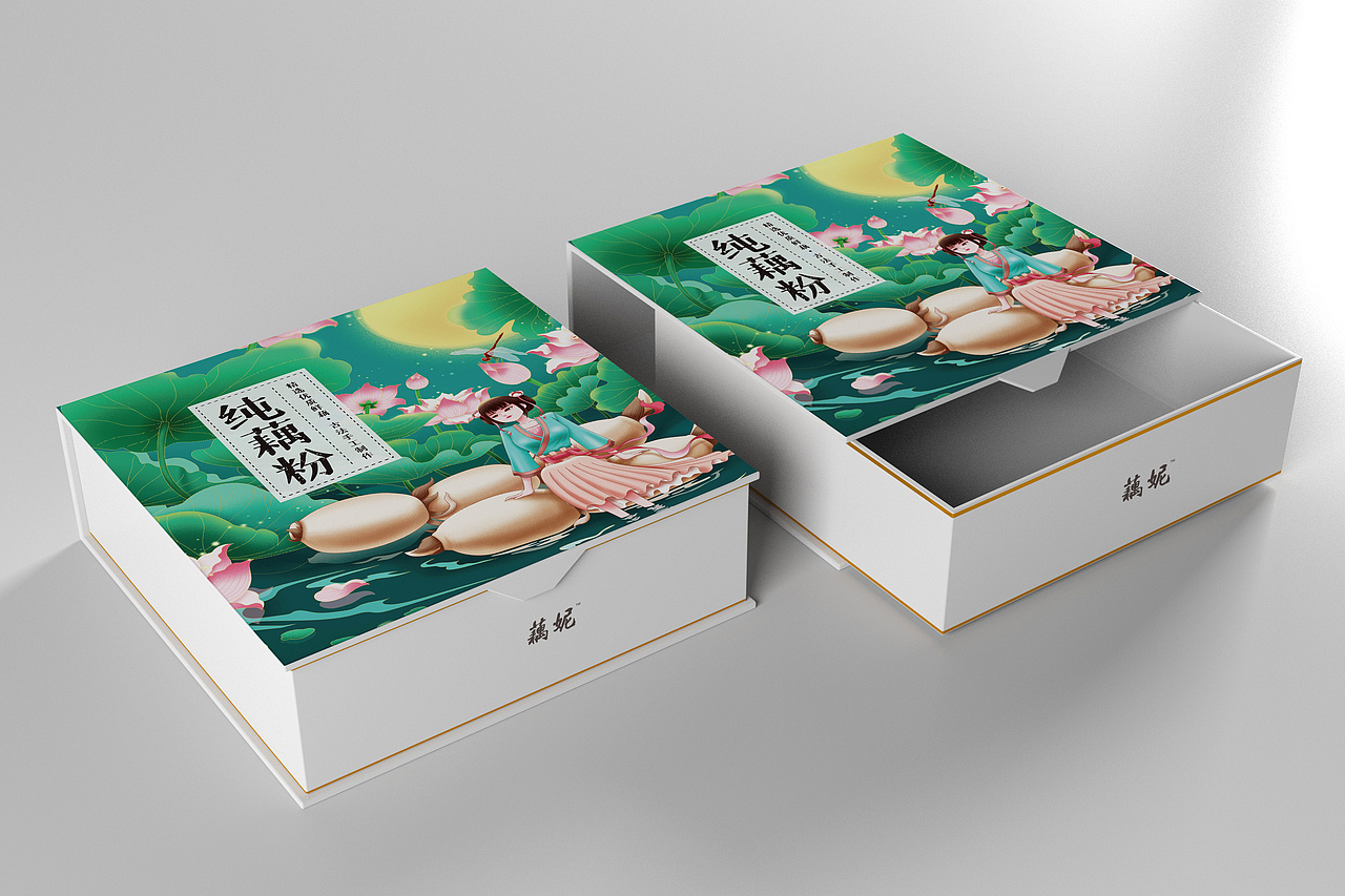 纯藕粉包装设计