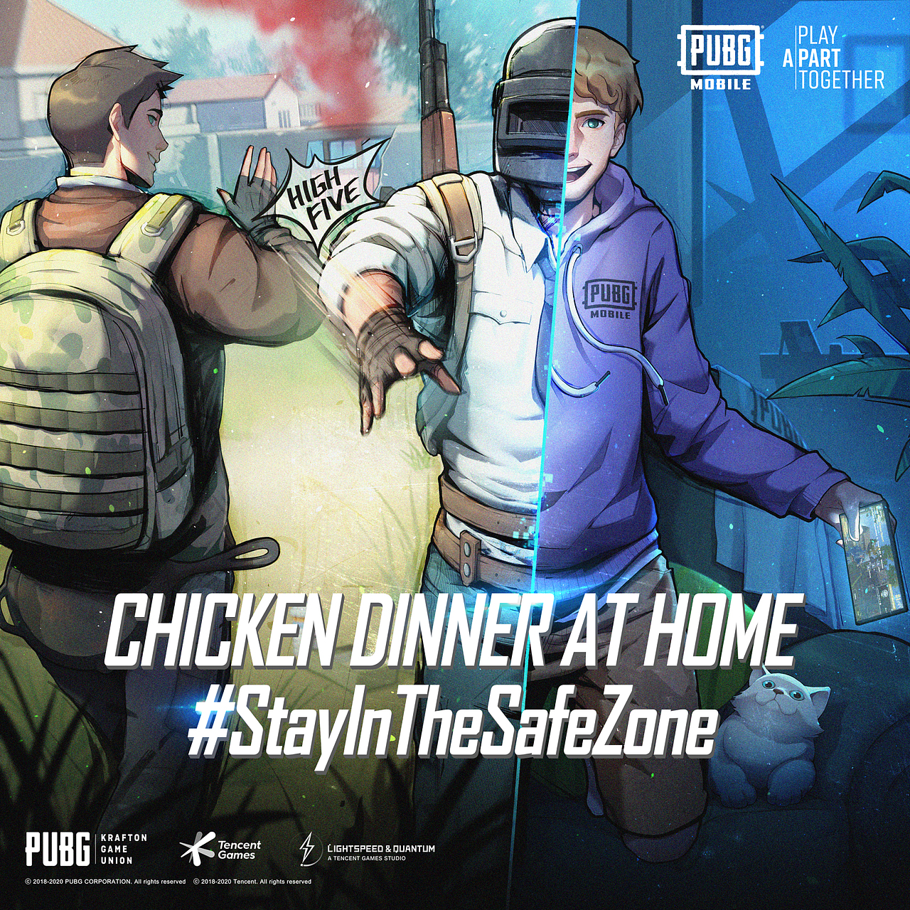 PUBG MOBILE 【待在安全区】KV（图ZMjA4MzM2OTg4） - 商业插画 - 站酷设计师YOUNGIKE原创素材 - 站酷ZCOOL
